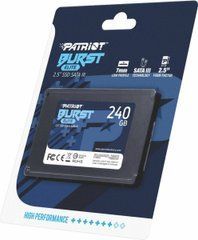 SSD накопичувач Patriot Burst Elite 240 GB (PBE240GS25SSDR)