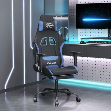 Комп'ютерне крісло для геймера VidaXL 345487 Black-Blue