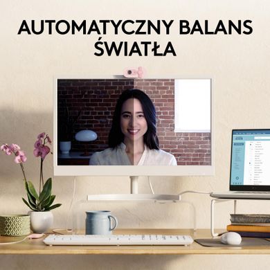Веб-камера Logitech Brio 100 Full HD Webcam Rose (960-001623)