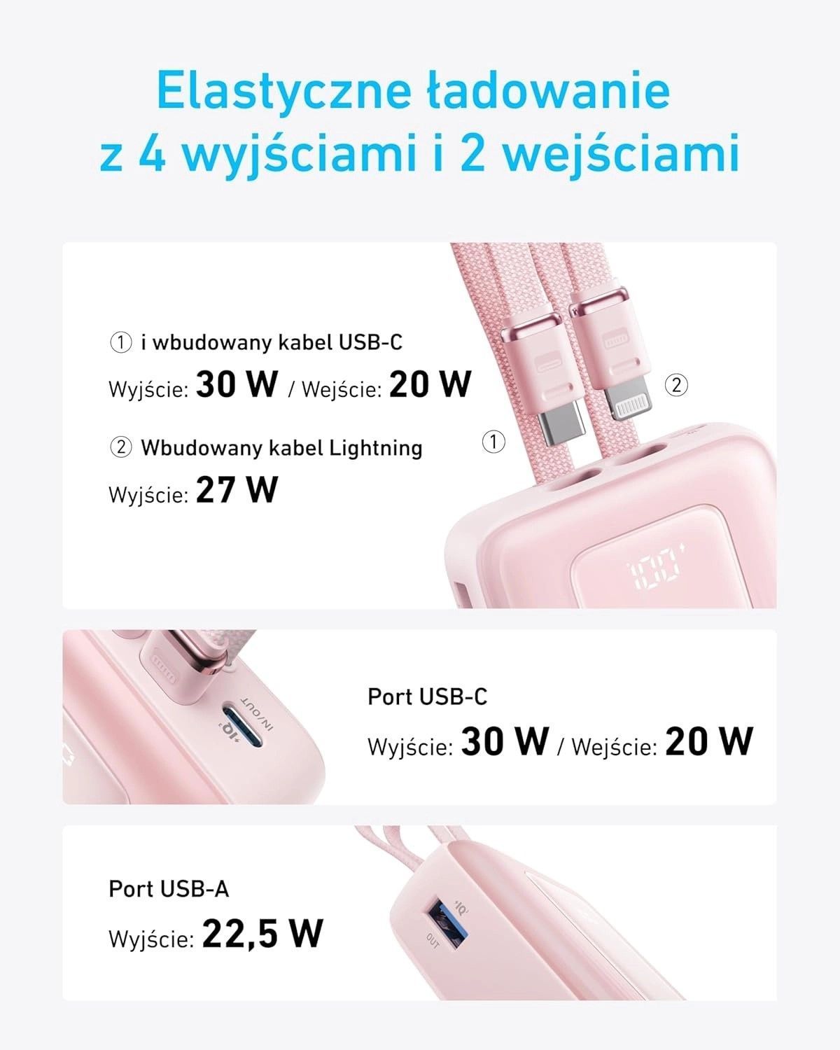 Зовнішній акумулятор (павербанк) Anker Zolo 10000mAh Black (A1680G11)