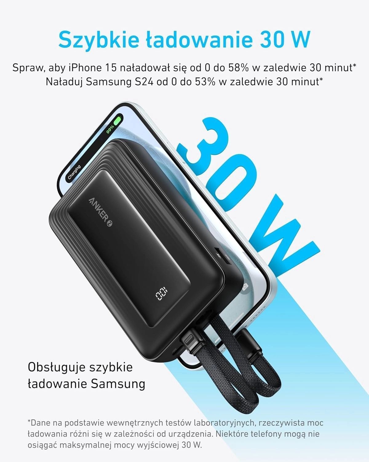 Зовнішній акумулятор (павербанк) Anker Zolo 10000mAh Black (A1680G11)