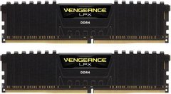 Пам'ять для настільних комп'ютерів Corsair 32 GB (2x16GB) DDR4 2400 MHz Vengeance LPX Black (CMK32GX4M2A2400C16)
