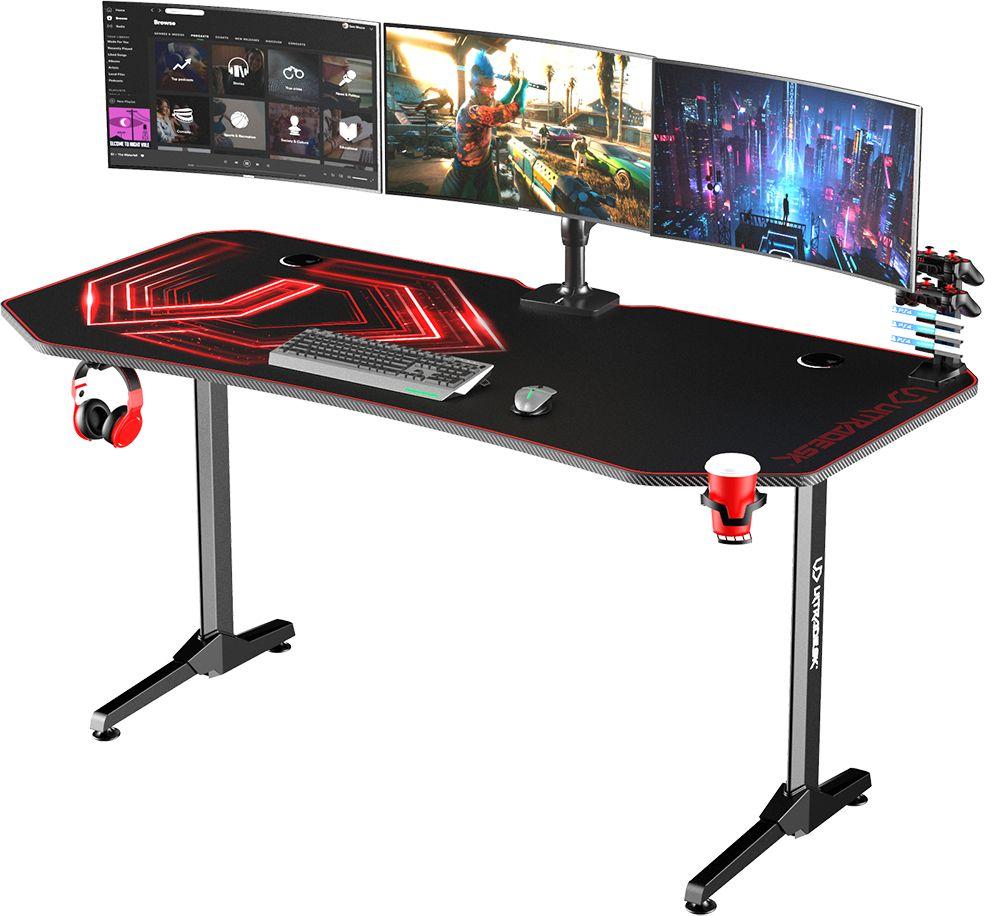Фото - Офісний стіл Ultradesk Геймерський ігровий стіл  Frag XXL Red UDESK-FX-RD 
