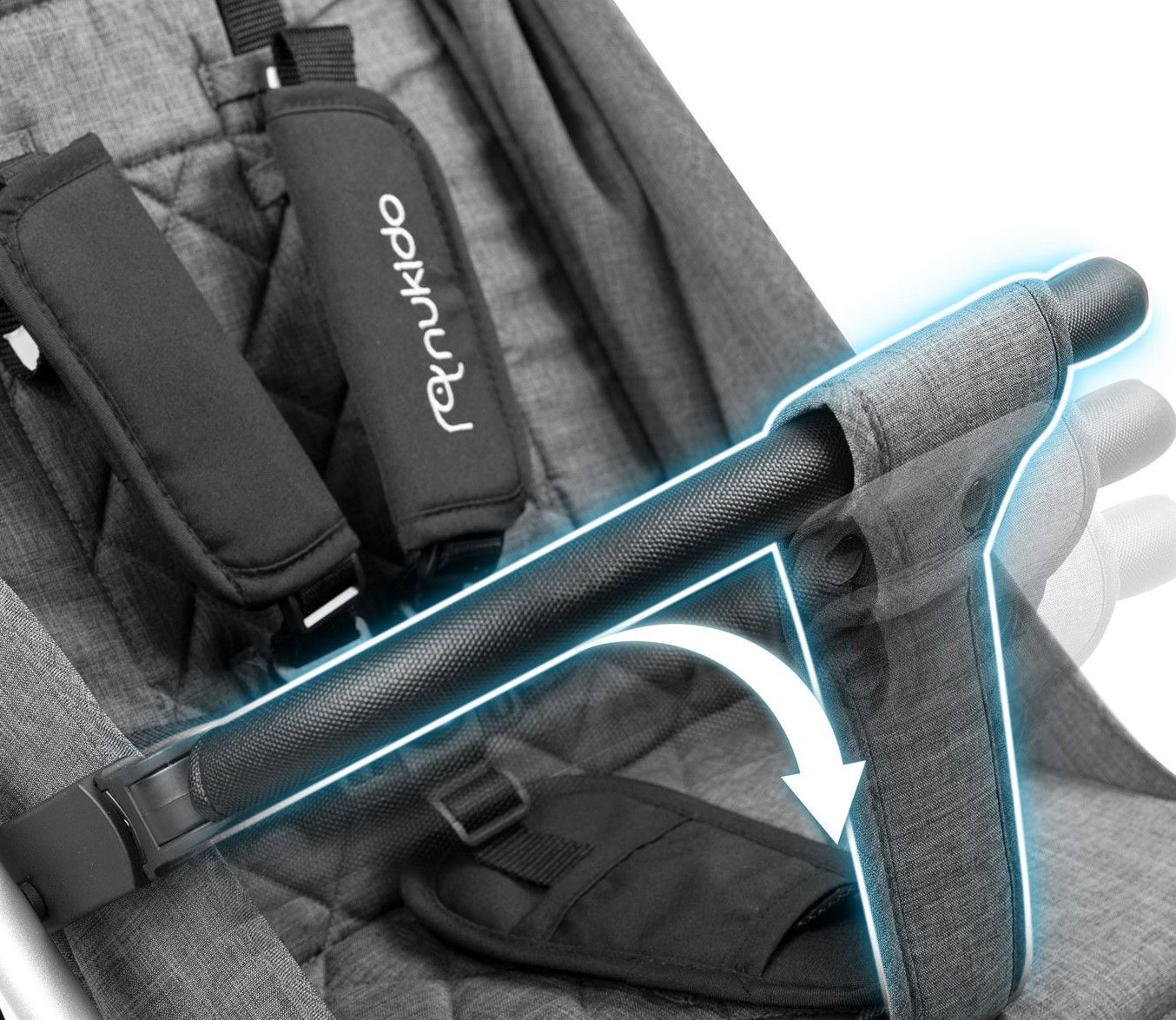 Прогулочная коляска Nukido Paseo Dark Grey