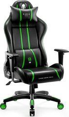 Комп'ютерне крісло для геймера Diablo Chairs X-One 2.0 Normal Size Black/Green