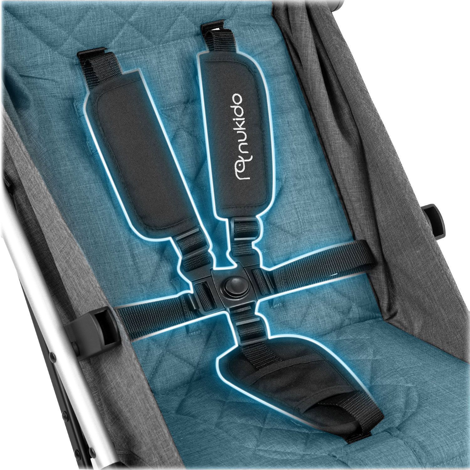 Прогулочная коляска Nukido Paseo Dark Grey