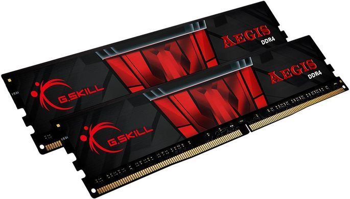 Пам'ять для настільних комп'ютерів G.Skill 16 GB (2x8GB) DDR4 2666 MHz Aegis (F4-2666C19D-16GIS)