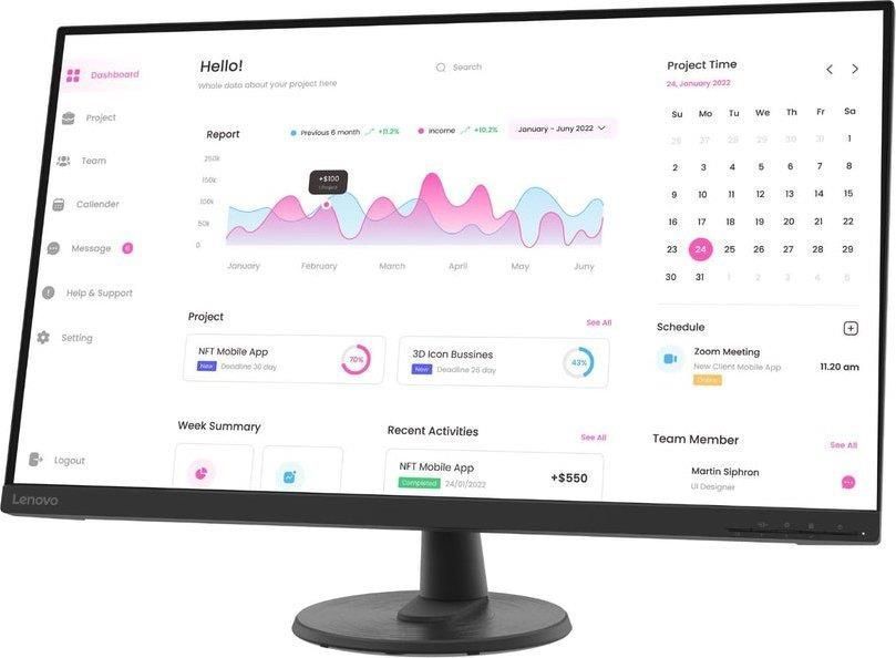 Монитор Lenovo D32-40 (66FCGAC2EU)