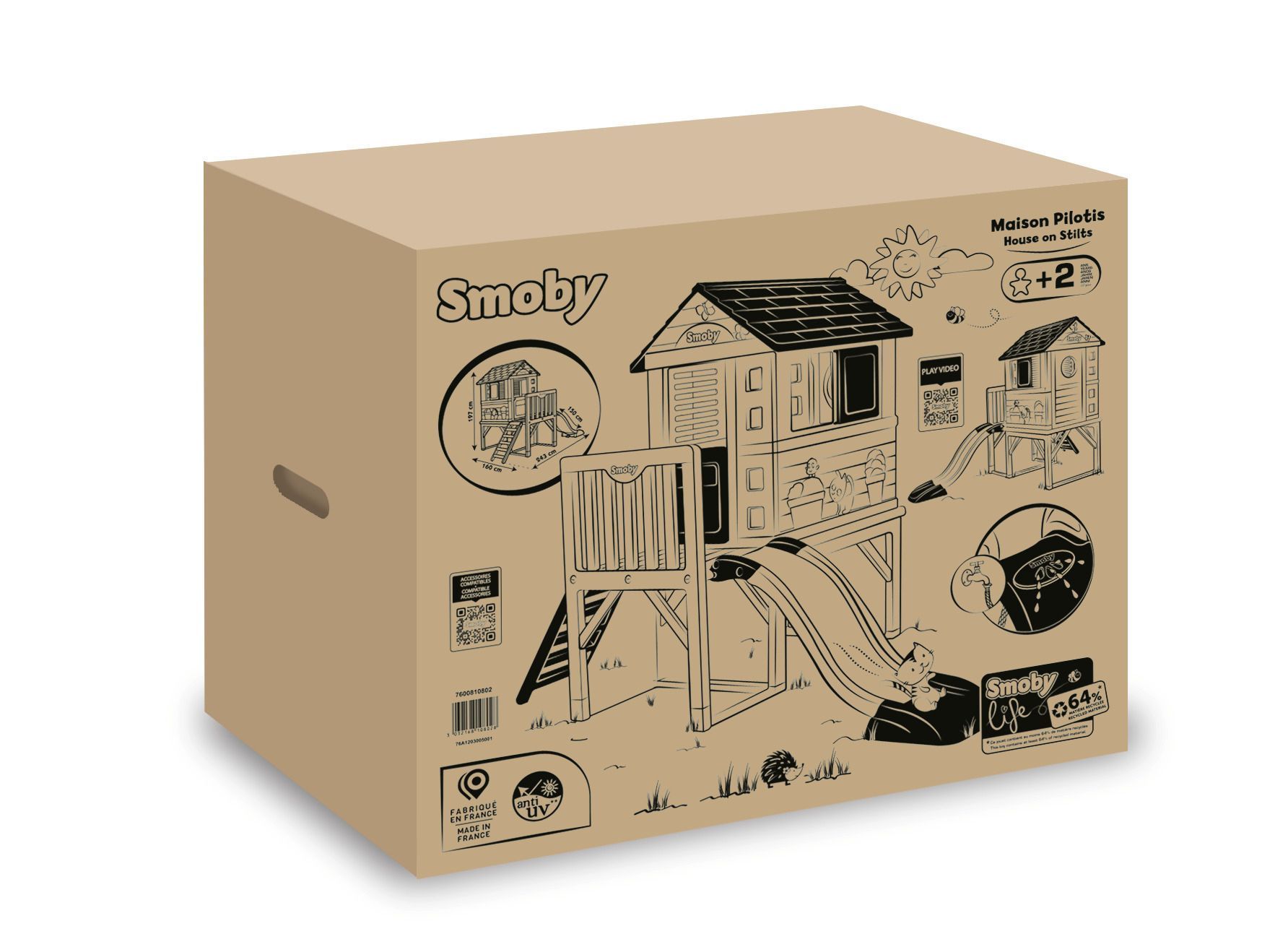 Ігровий будиночок Smoby Будинок Life Літній відпочинок на опорах (7600810802)