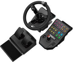 Комплект (руль, педали), панель приборов Logitech G Heavy Equipment Bundle Farm Sim Controller (945-000062)