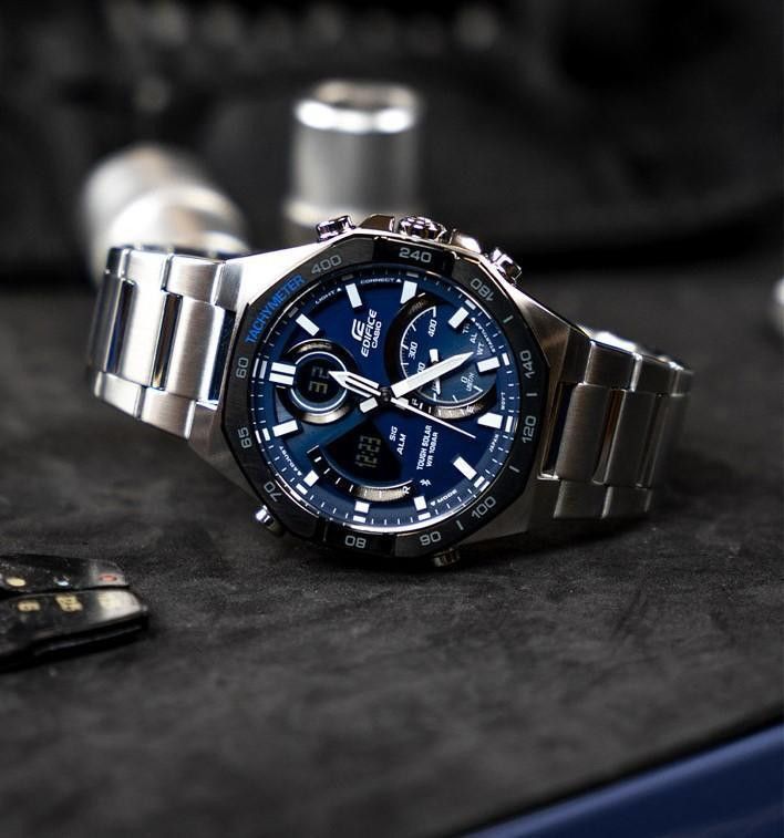 Чоловічий годинник Casio Edifice Bluetooth ECB-950DB-2AEF