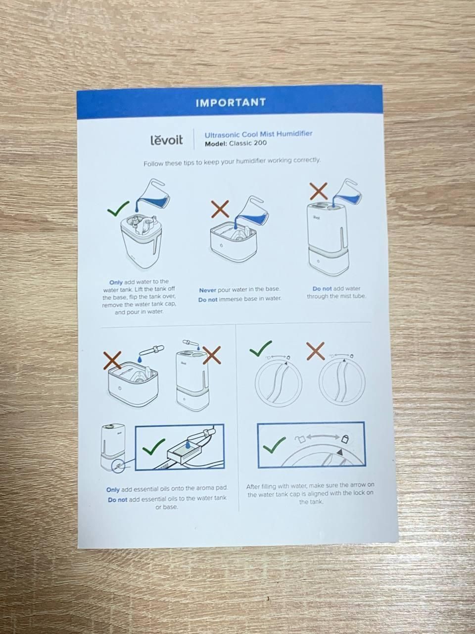 Увлажнитель воздуха Levoit Ultraschall 4L (Classic 200)