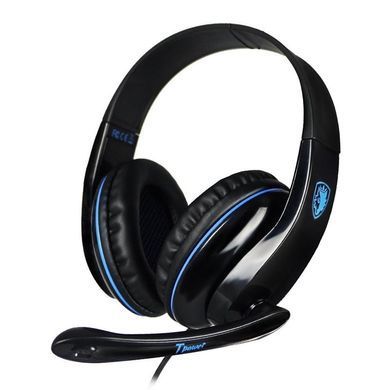 Наушники с микрофоном Sades SA-701 Tpower Black/Blue