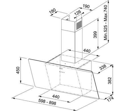 Вытяжка наклонная Franke FPJ 915 V WH A (110.0361.907)