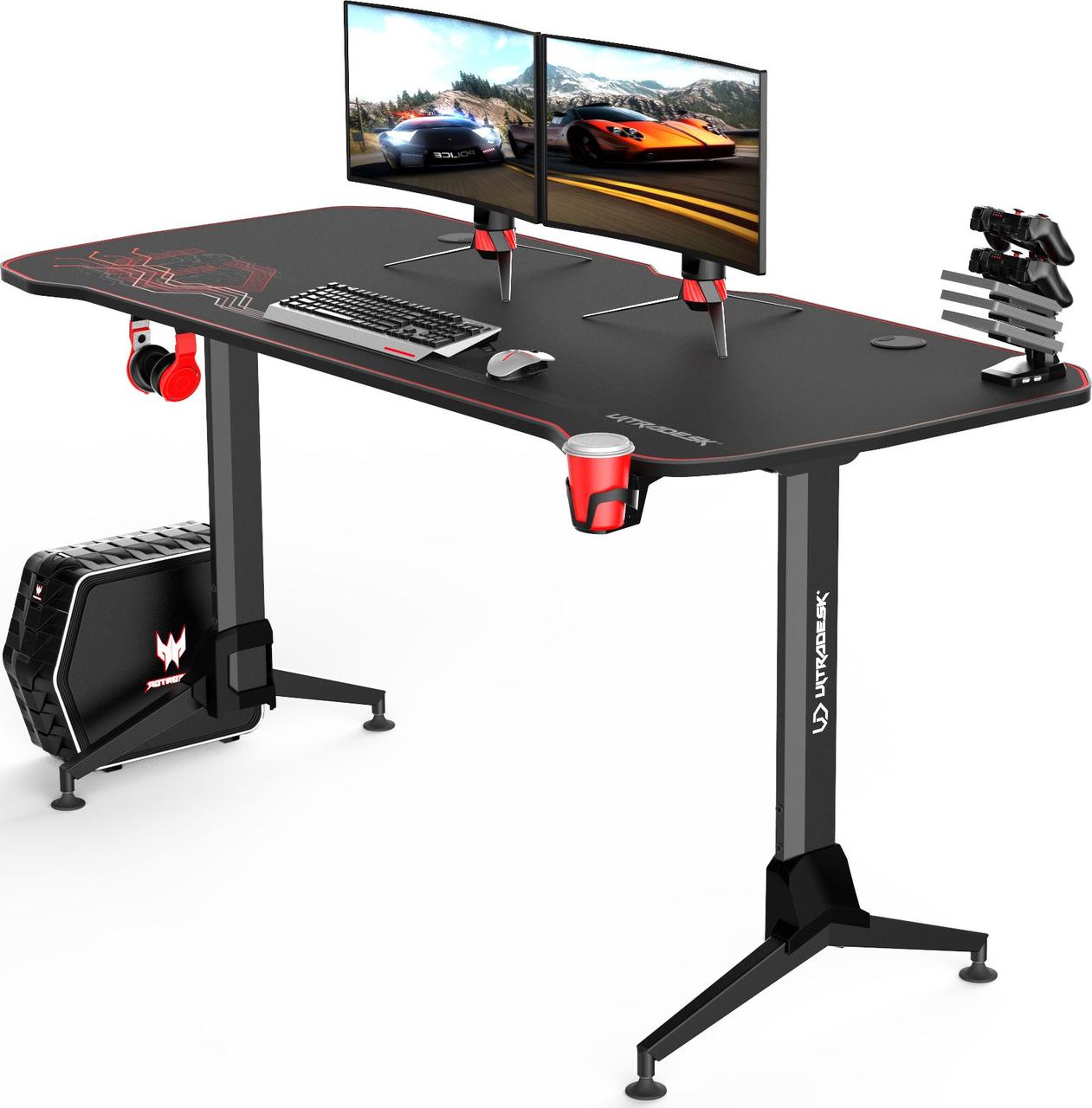 Фото - Офісний стіл Ultradesk Геймерський ігровий стіл  Grand  UDESK-GD-RD (UDESK-GD-RD)