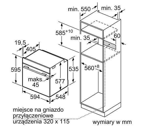 Духовка електрична Siemens HB672GBS1