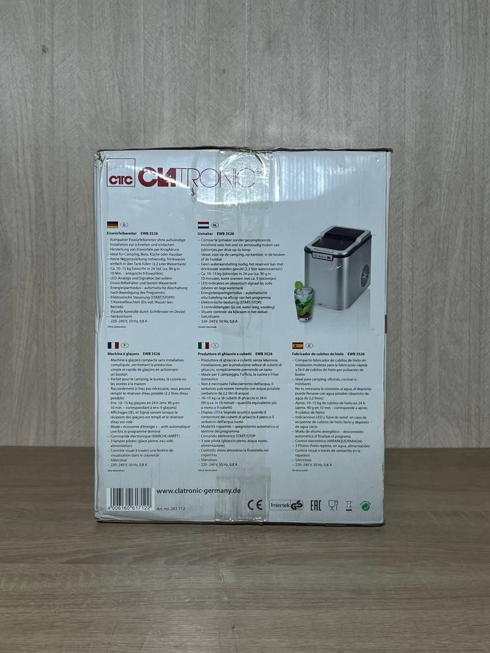 Льдогенератор Clatronic EWB 3526