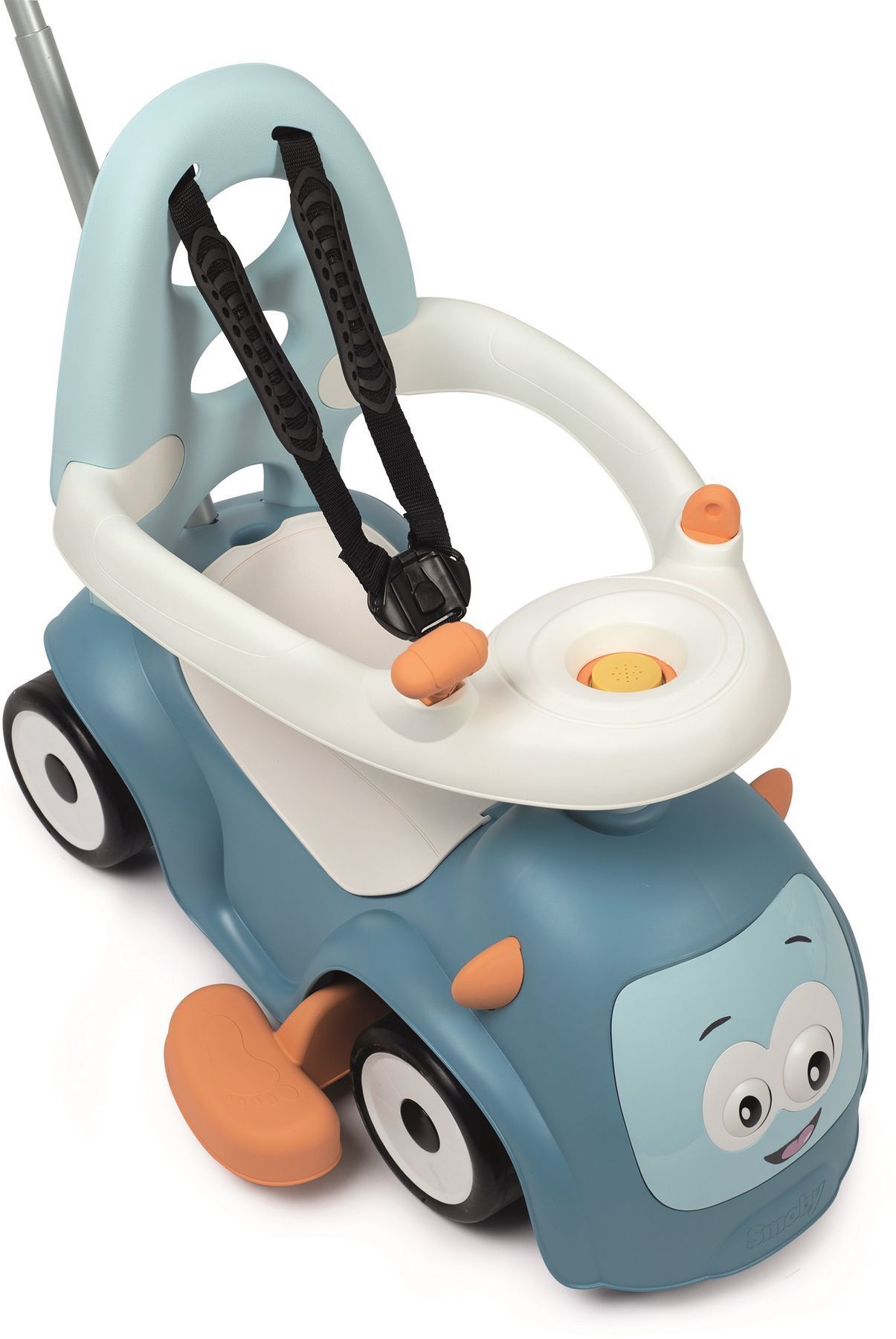 Каталка з батьківською ручкою Smoby Маестро 3 в 1, блакитний (720304)