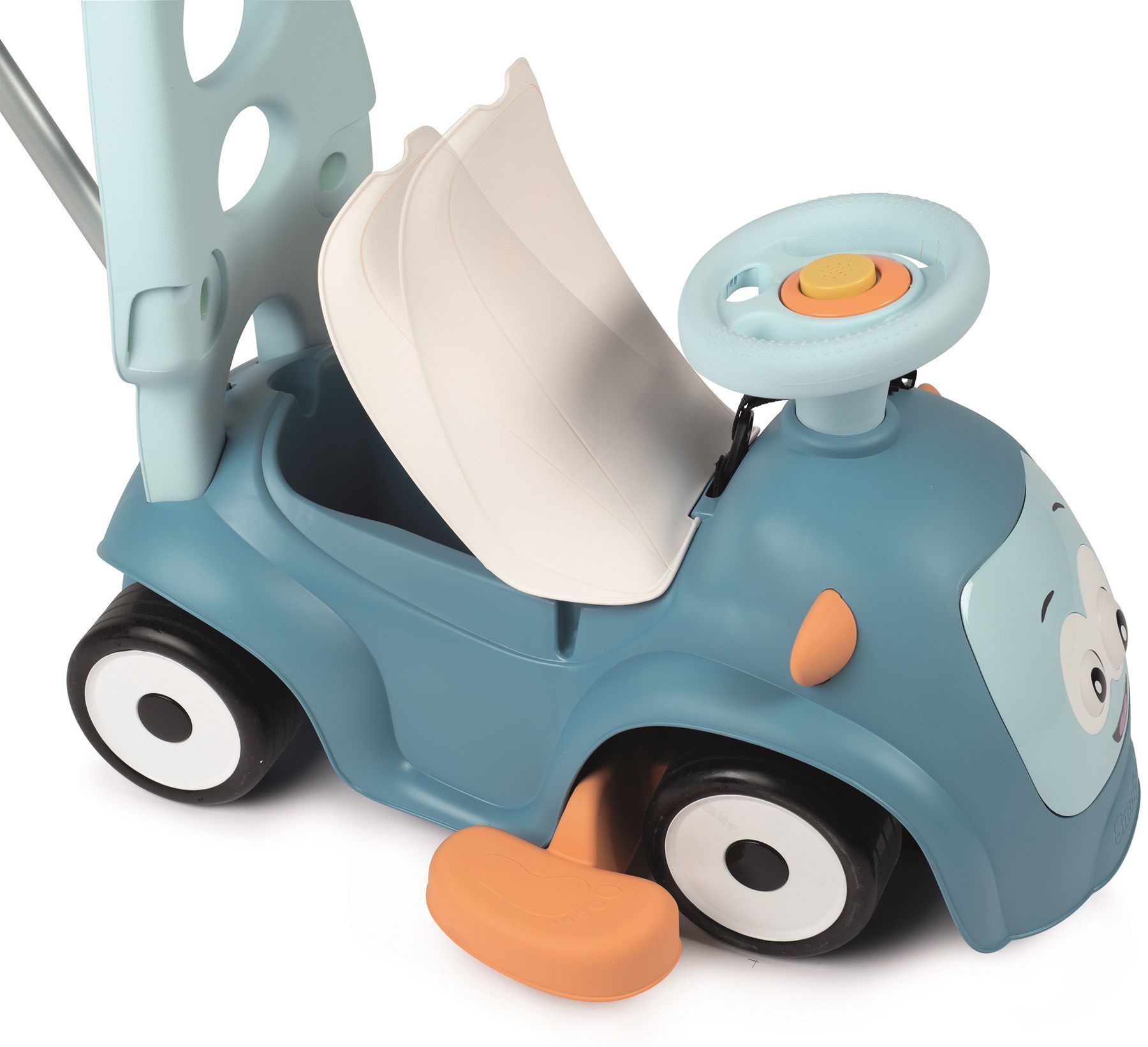 Каталка з батьківською ручкою Smoby Маестро 3 в 1, блакитний (720304)
