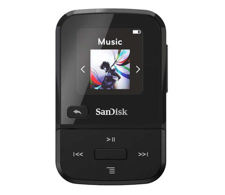 Компактный MP3 плеер Sandisk Clip Sport Go 32GB Black (SDMX30-032G-G46K)