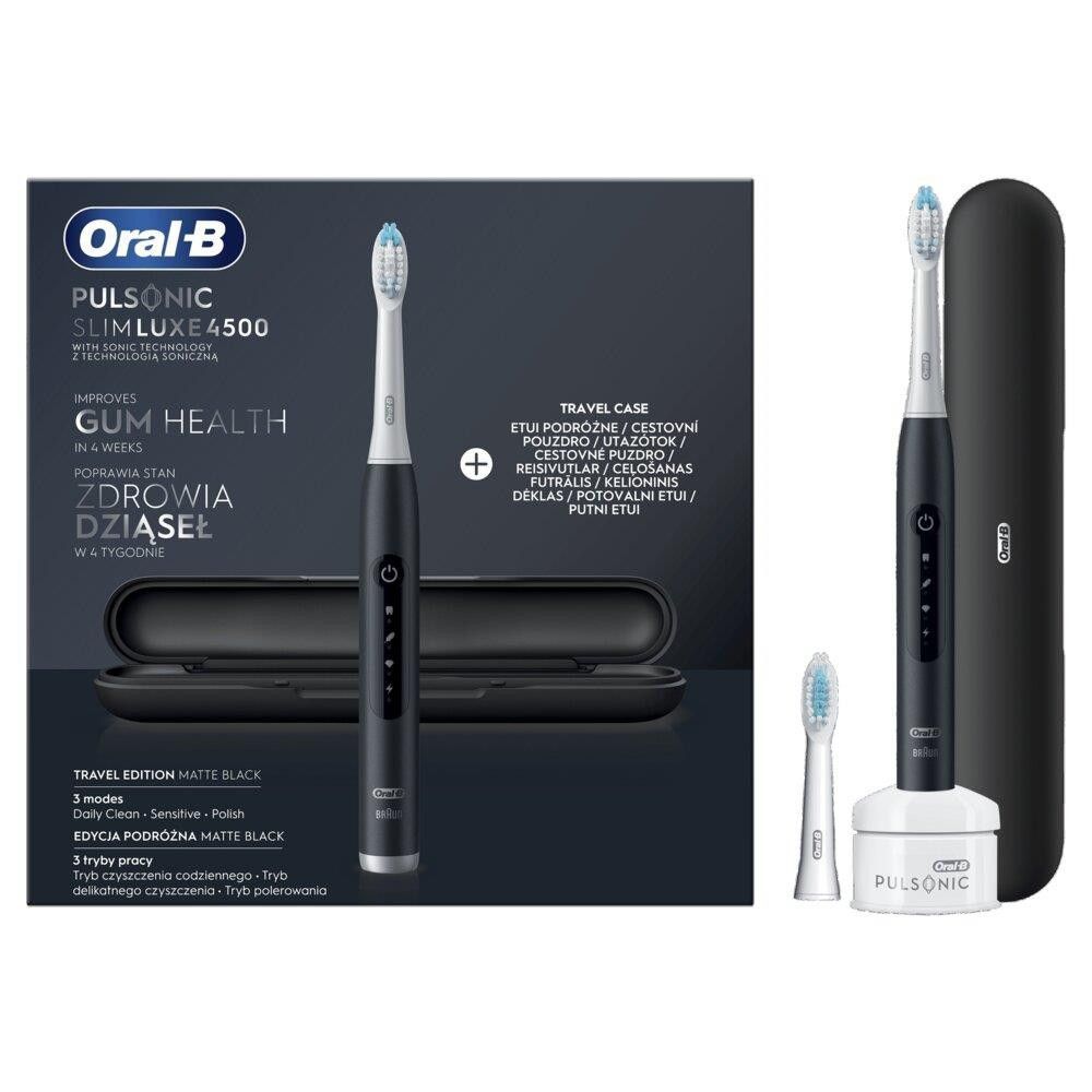 Электрическая зубная щетка Oral-B Pulsonic Slim Luxe 4500 Black