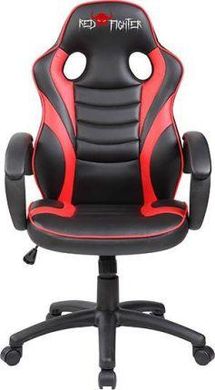 Комп'ютерне крісло для геймера Red Fighter C6 Black/Red