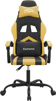Комп'ютерне крісло для геймера VidaXL 349593 Black-Gold