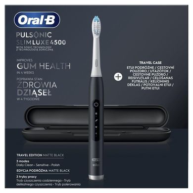 Електрична зубна щітка Oral-B Pulsonic Slim Luxe 4500 Black