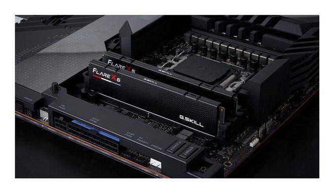 Память для настольных компьютеров G.Skill 64 GB (2x32GB) DDR5 6000 MHz Flare X5 Matte Black (F5-6000J2836G32GX2-FX5)