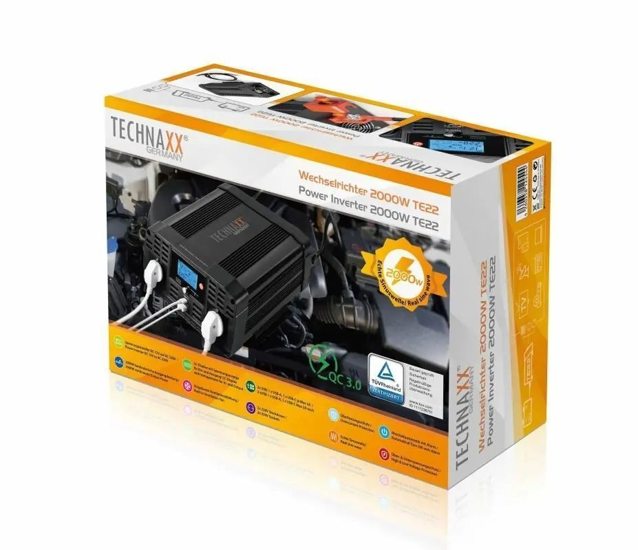 Преобразователь (инвертор) DC-AC Technaxx TE22