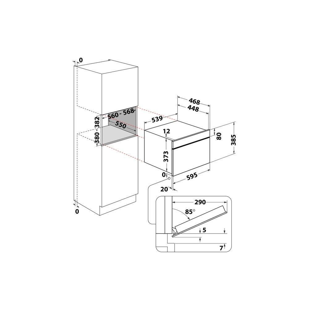 Микроволновка с грилем Whirlpool WMD7O4TB