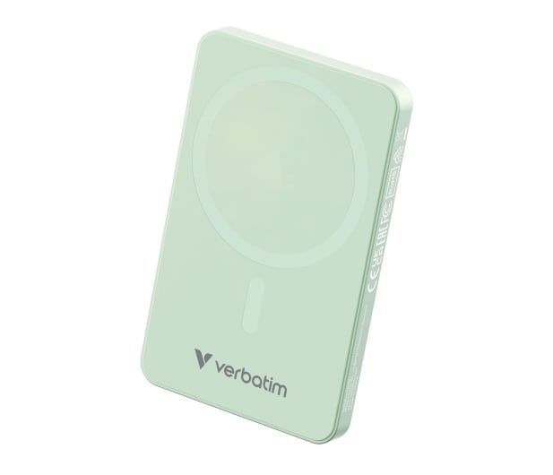 Зовнішній акумулятор (павербанк) Verbatim Charge n Go Essentials Magnetic Wireless 5000 MAh Green (32226)