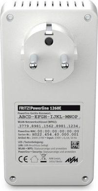 Powerline-адаптер AVM Fritz! 1260E WLAN Set (20002795)