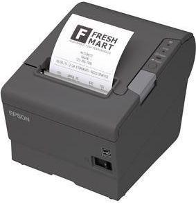 Фото - Чековий принтер Epson Принтер чеків  TM-T88 USB+Serial+Ethernet Black+Buzzer  C (C31CE94112)