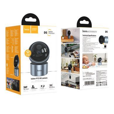 IP-камера відеоспостереження Hoco D5 Indoor PTZ HD Camera EU (6942007640121)