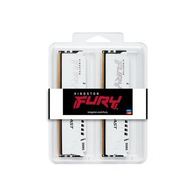 Пам'ять для настільних комп'ютерів Kingston Fury 32 GB (2x16GB) DDR5 6400 MHz Beast EXPO White (KF564C32BWEK2-32)