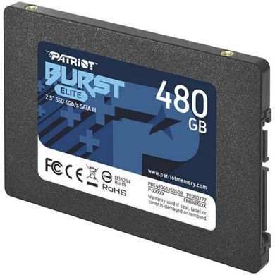 SSD накопичувач Patriot Burst Elite 480 GB (PBE480GS25SSDR)
