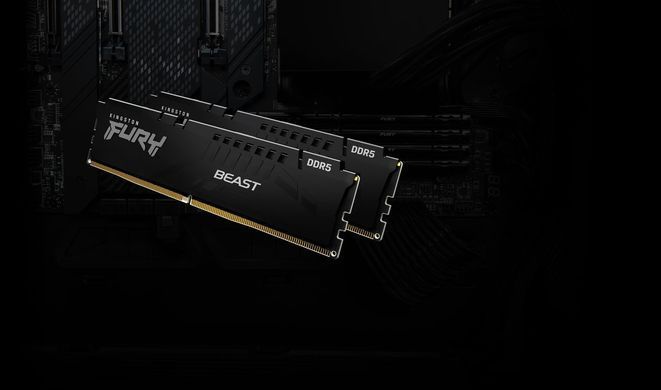 Память для настольных компьютеров Kingston Fury 64GB (2x32GB) DDR5 6400MHz Beast EXPO (KF564C32BBEK2-64)