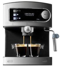 Кавоварка ріжкова еспресо Cecotec Power Espresso 20 Silver/Black