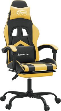 Комп'ютерне крісло для геймера VidaXL 349605 Black-Gold