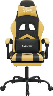 Комп'ютерне крісло для геймера VidaXL 349605 Black-Gold