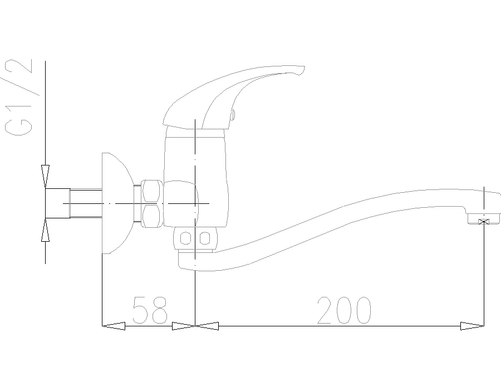 Змішувач для кухонної мийки KFA Armatura Baryt 550-910-00