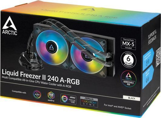Водяное охлаждение Arctic Liquid Freezer II 240 RGB (ACFRE00093A)