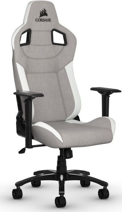 Комп'ютерне крісло для геймера Corsair T3 Rush White/Grey