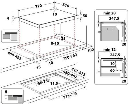 Варильна поверхня електрична Whirlpool WF S1577 CPNE