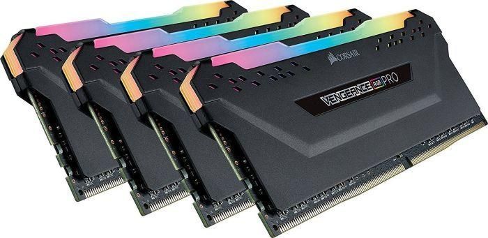 Пам'ять для настільних комп'ютерів Corsair 32 GB (4x8GB) DDR4 3600 MHz Vengeance RGB PRO (CMW32GX4M4C3600C18)