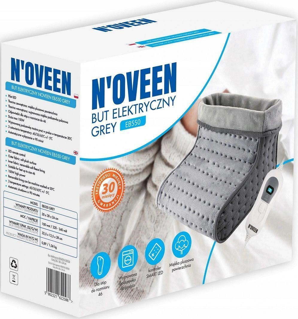 Електрогрілка для ніг N'oveen EB550 Gray