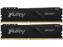 Память для настольных компьютеров Kingston FURY 16 GB (2x8GB) DDR4 3600 MHz Beast (KF436C17BBK2/16)