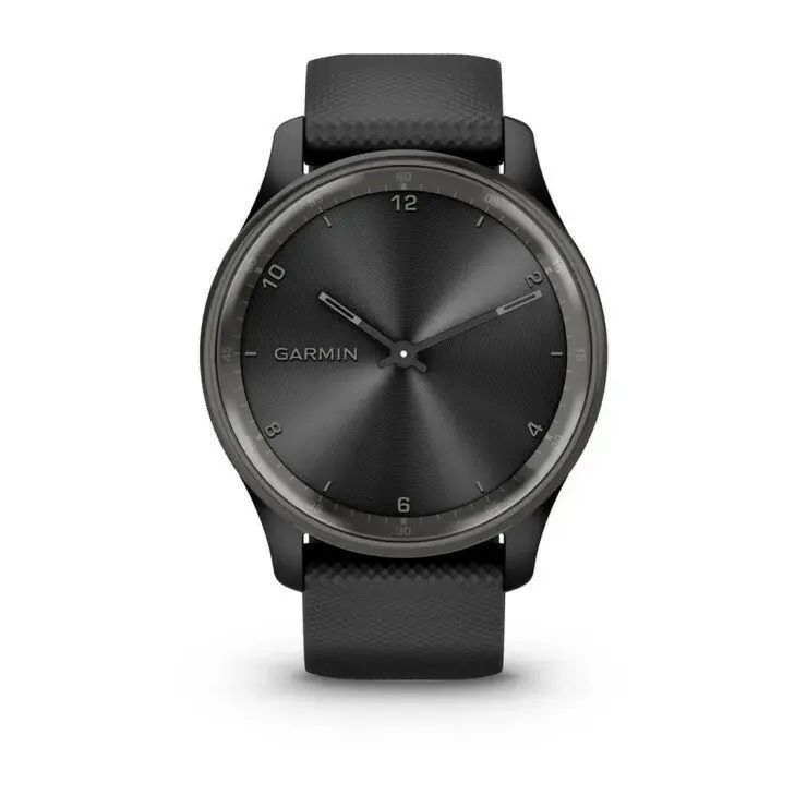 Смарт-годинник Garmin Vivomove Trend Slate S. Steel Bezel with Black Case and S. Band (010-02665-00)