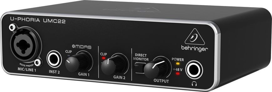 USB аудиоинтерфейс Behringer UMC22